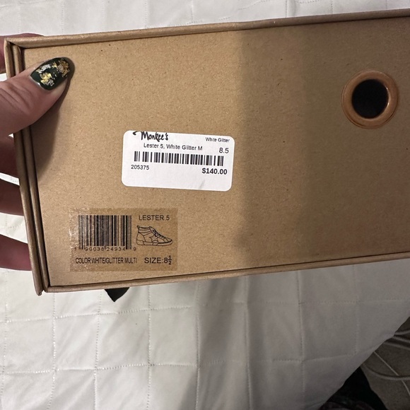 Vintage Havana Lester High Top Sneakers withh Gold Glitter - Picture 9 of 9